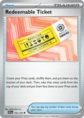Redeemable Ticket 156/159 Common Journey Together Pokémon card