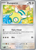 Dunsparce 156/193 Common Paldea Evolved Pokémon card