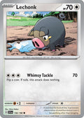 Lechonk 156/198 Common Scarlet & Violet Pokémon card