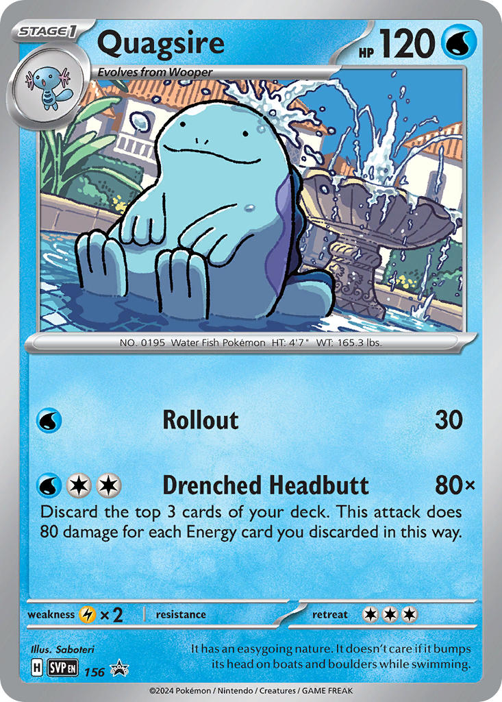 Quagsire 156/SVP Promo Scarlet & Violet Promos Pokémon card