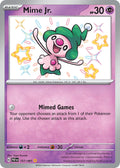 Mime Jr. 157/091 Shiny Rare Paldean Fates Pokémon card