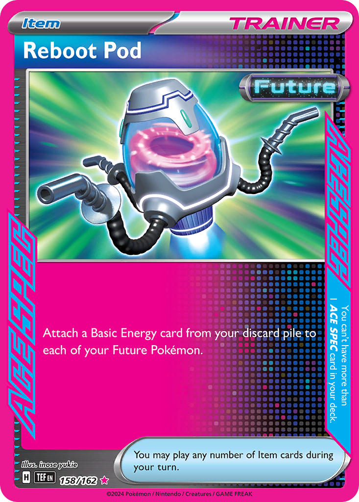 Reboot Pod 158/162 Ace Spec Rare Temporal Forces Pokémon card