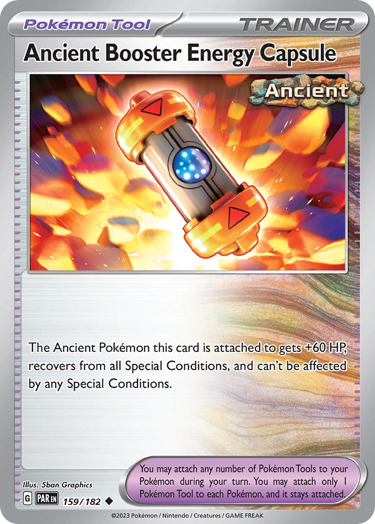 Ancient Booster Energy Capsule 159/182 Uncommon Paradox Rift Pokémon card