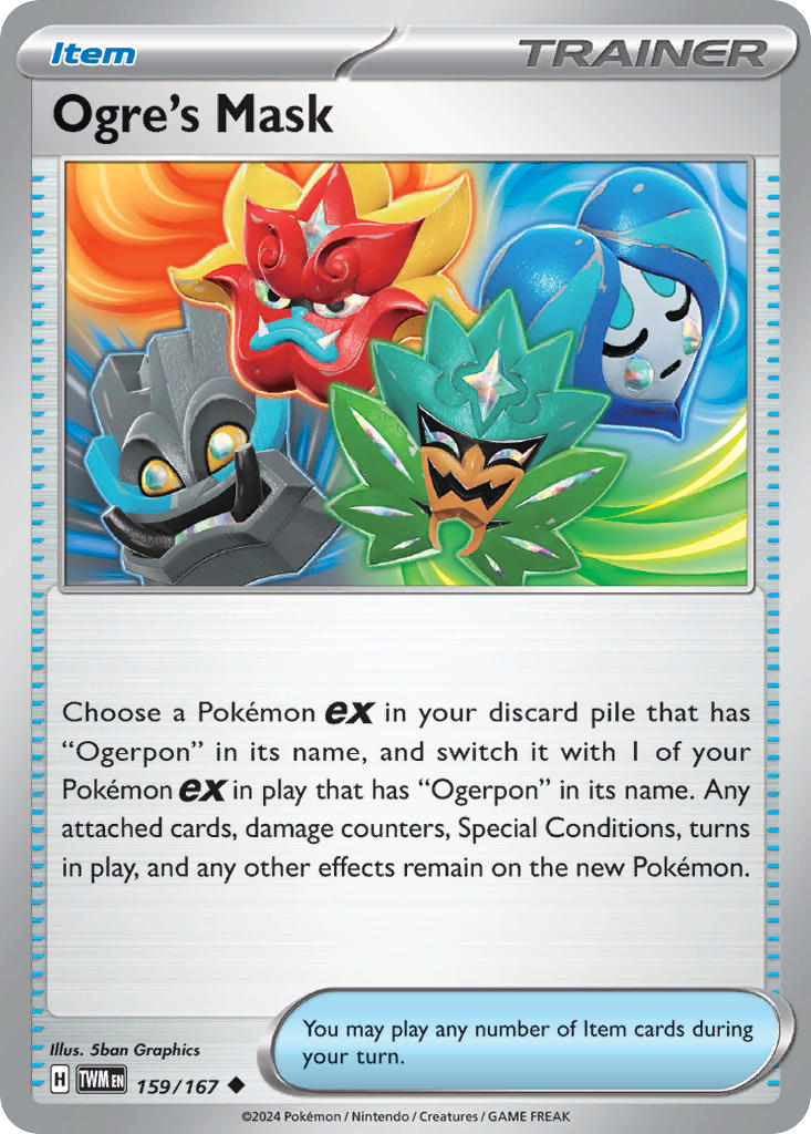 Ogre's Mask 159/167 Uncommon Twilight Masquerade Pokémon card