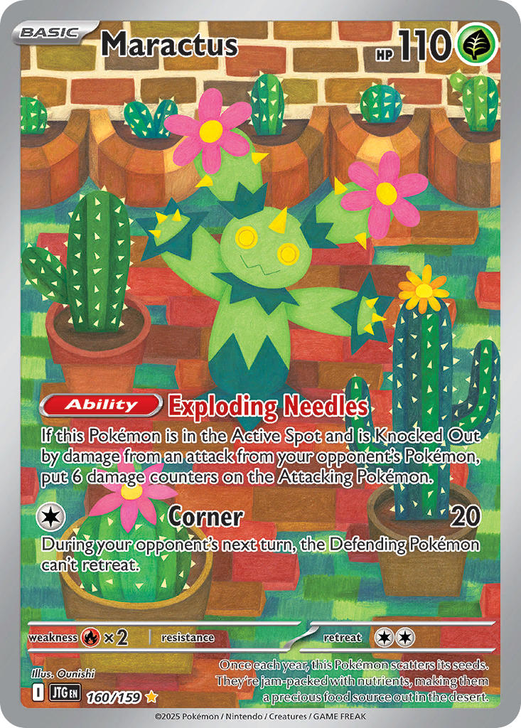 Maractus 160/159 Illustration Rare Journey Together Pokémon card