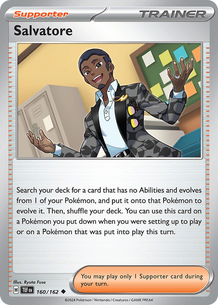 Salvatore 160/162 Uncommon Temporal Forces Pokémon card