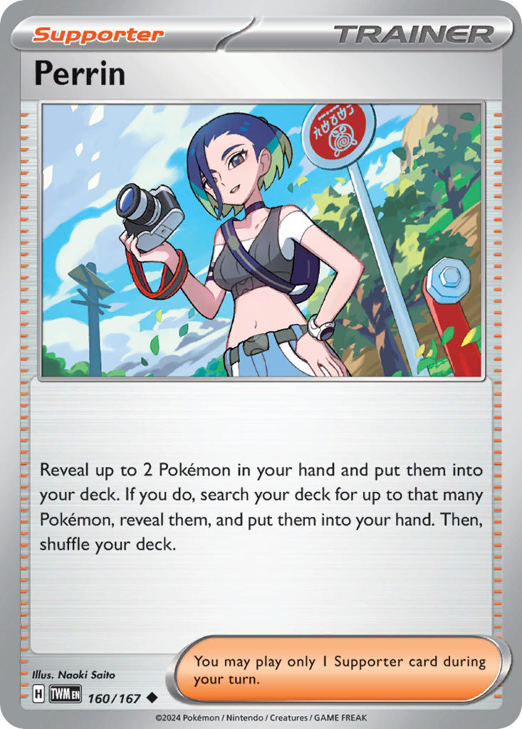 Perrin 160/167 Uncommon Twilight Masquerade Pokémon card