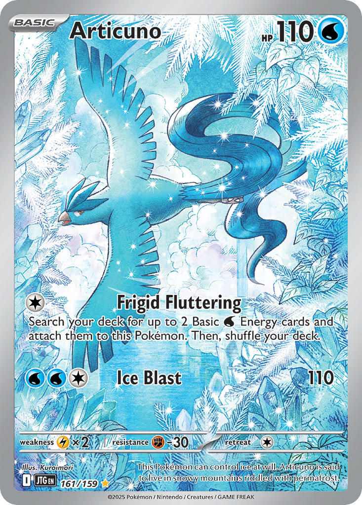 Articuno 161/159 Illustration Rare Journey Together Pokémon card