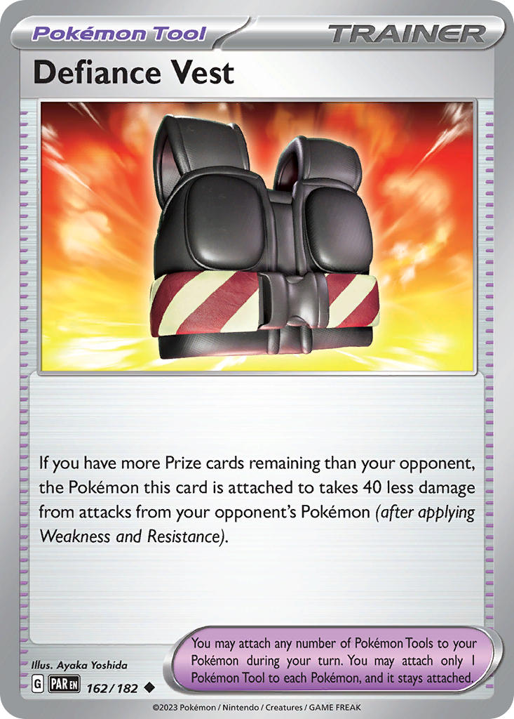 Defiance Vest 162/182 Uncommon Paradox Rift Pokémon card