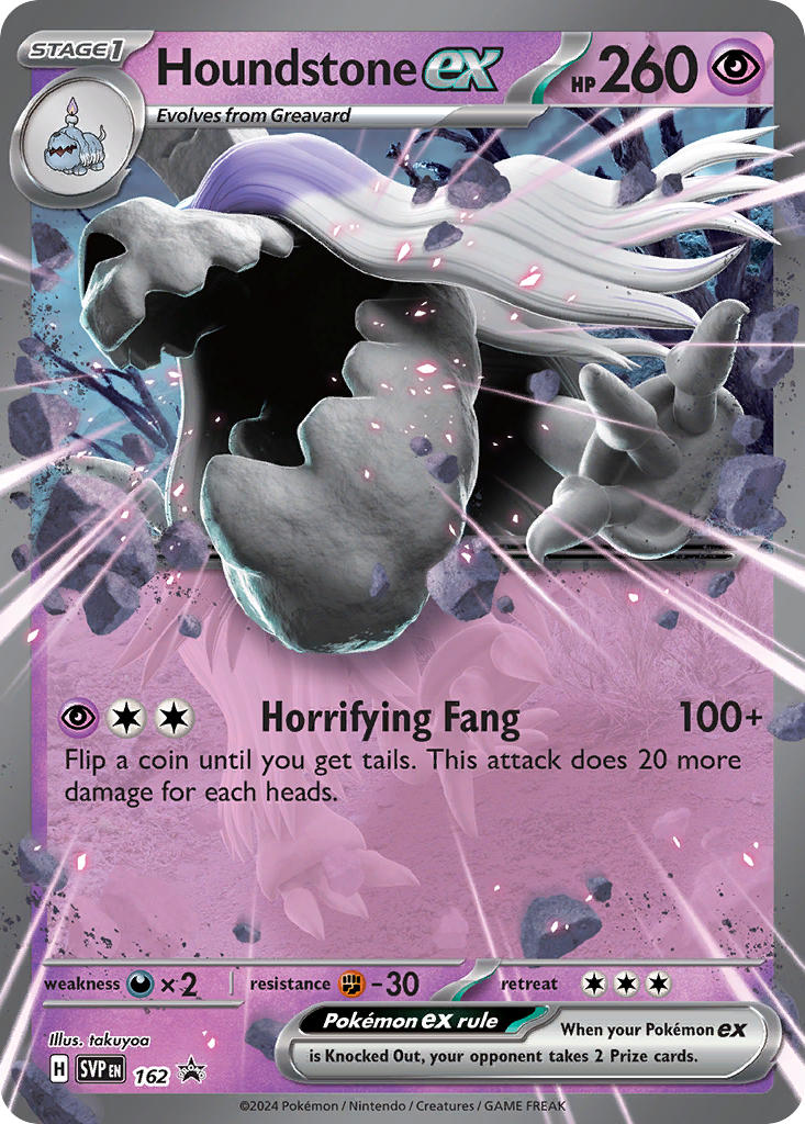 Houndstone EX 162/SVP Promo Scarlet & Violet Promos Pokémon card
