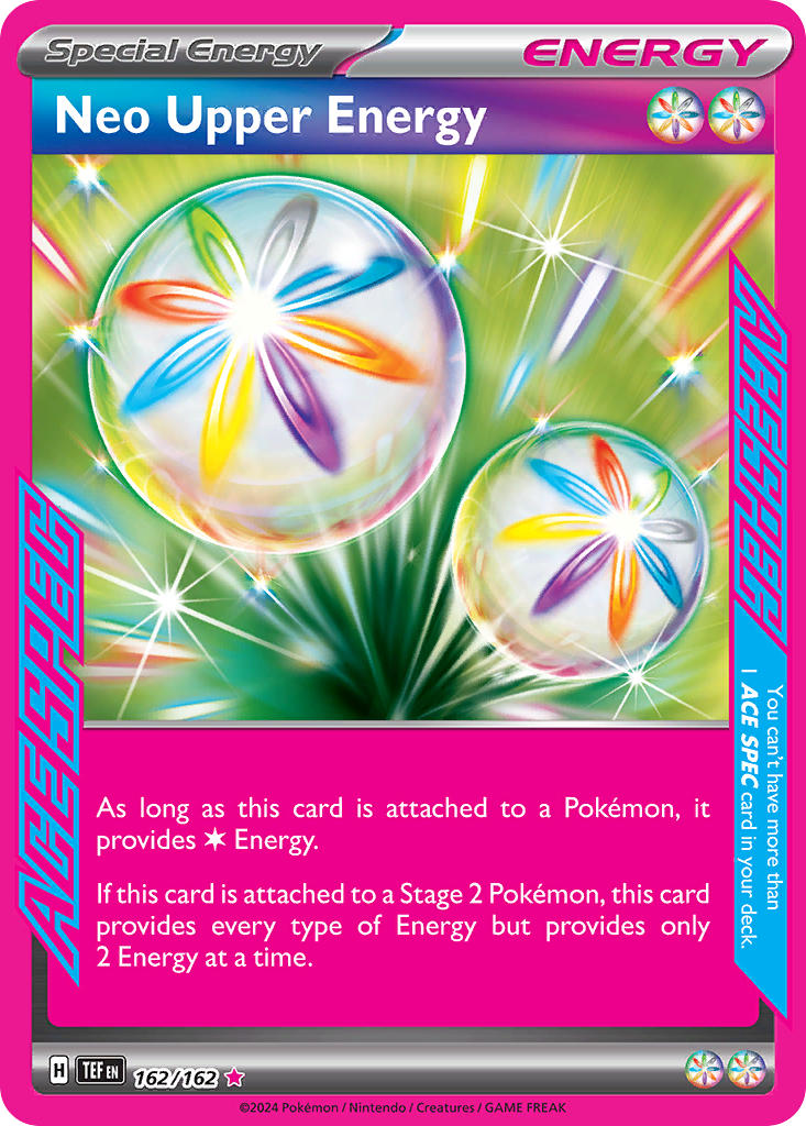 Neo Upper Energy 162/162 Ace Spec Rare Temporal Forces Pokémon card