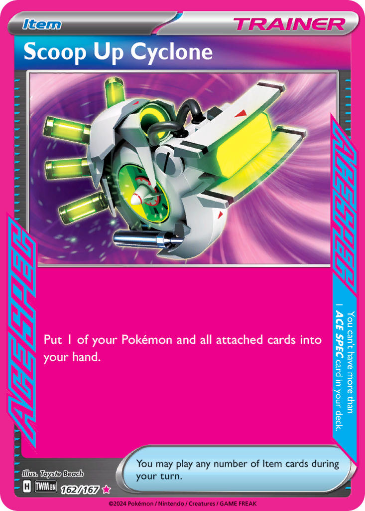 Scoop Up Cyclone 162/167 Ace Spec Rare Twilight Masquerade Pokémon card