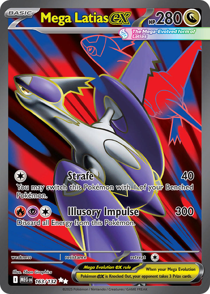 Mega Latias EX 163/132 Ultra Rare Mega Evolution Pokémon card