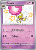 Rabsca 163/091 Shiny Rare Paldean Fates Pokémon card