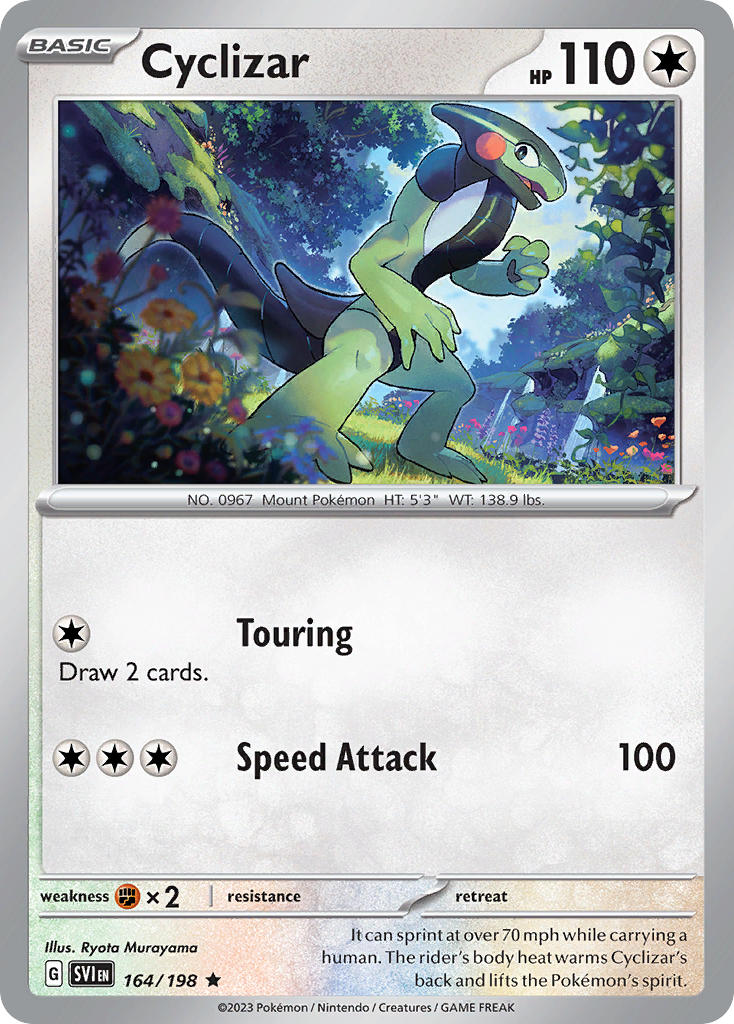 Cyclizar 164/198 Rare Scarlet & Violet Pokémon card