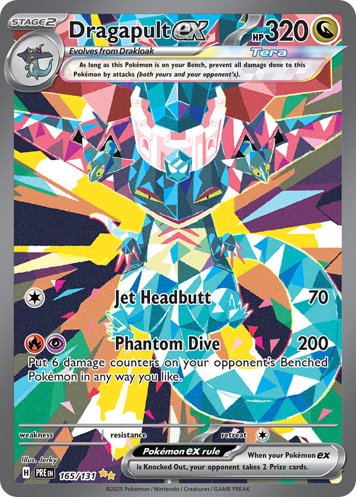 Dragapult EX 165/131 Special Illustration Rare Prismatic Evolutions Pokémon card