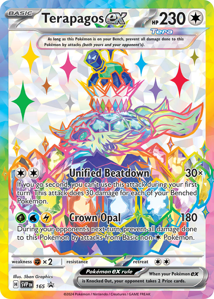 Terapagos EX 165/SVP Promo Scarlet & Violet Promos Pokémon card