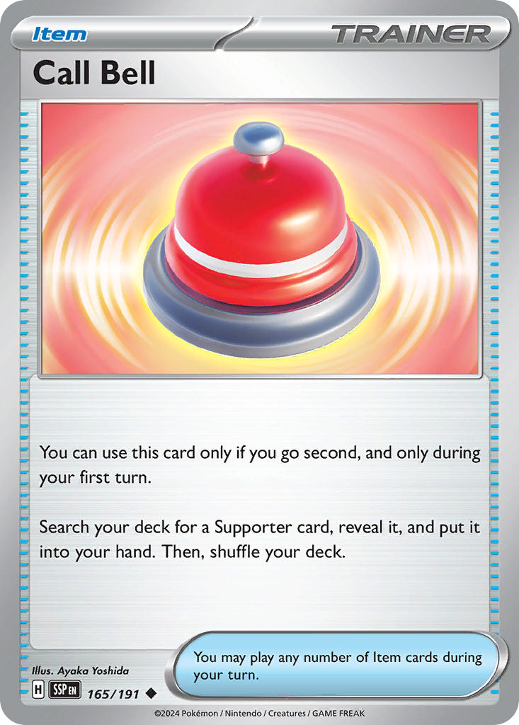 Call Bell 165/191 Common Surging Sparks Pokémon card