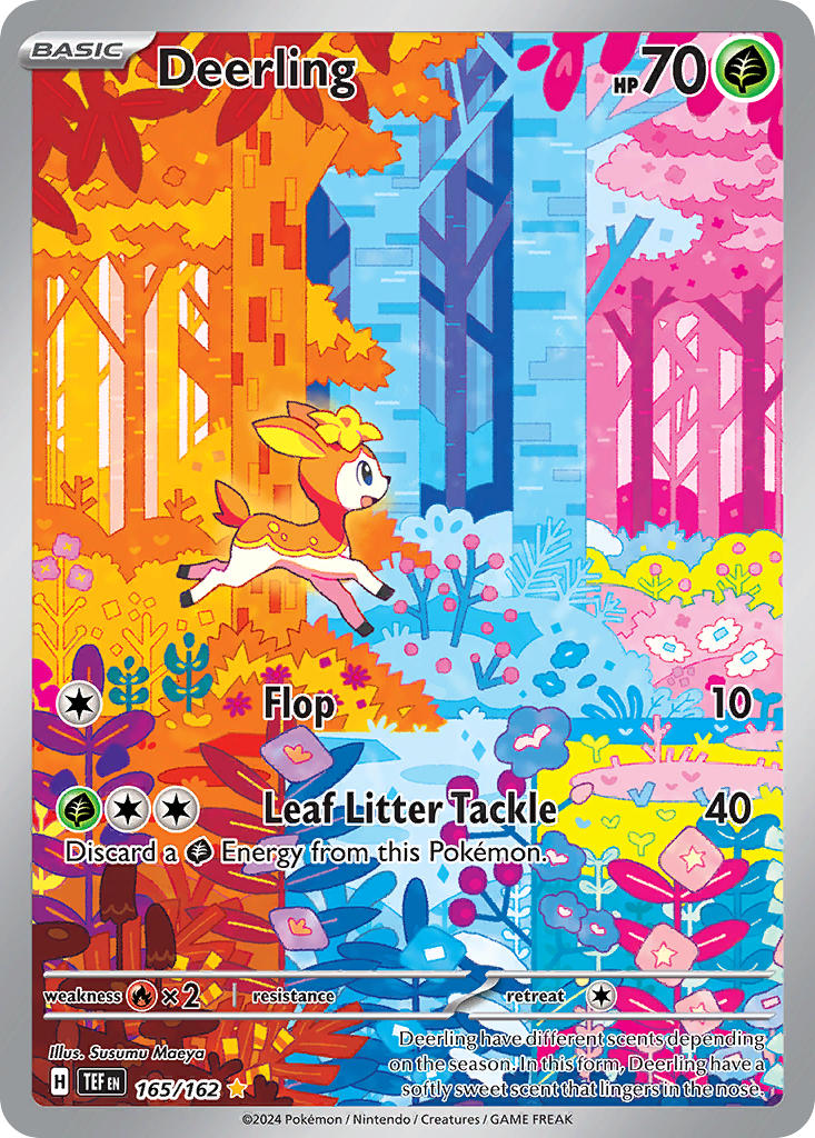 Deerling 165/162 Illustration Rare Temporal Forces Pokémon card