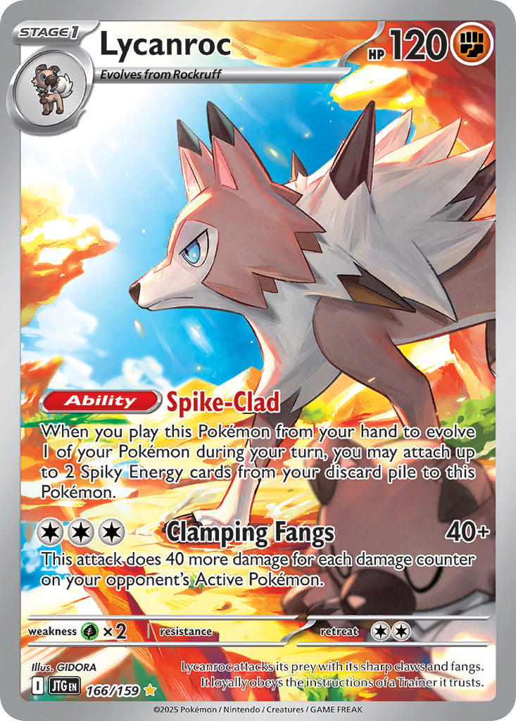 Lycanroc 166/159 Illustration Rare Journey Together Pokémon card