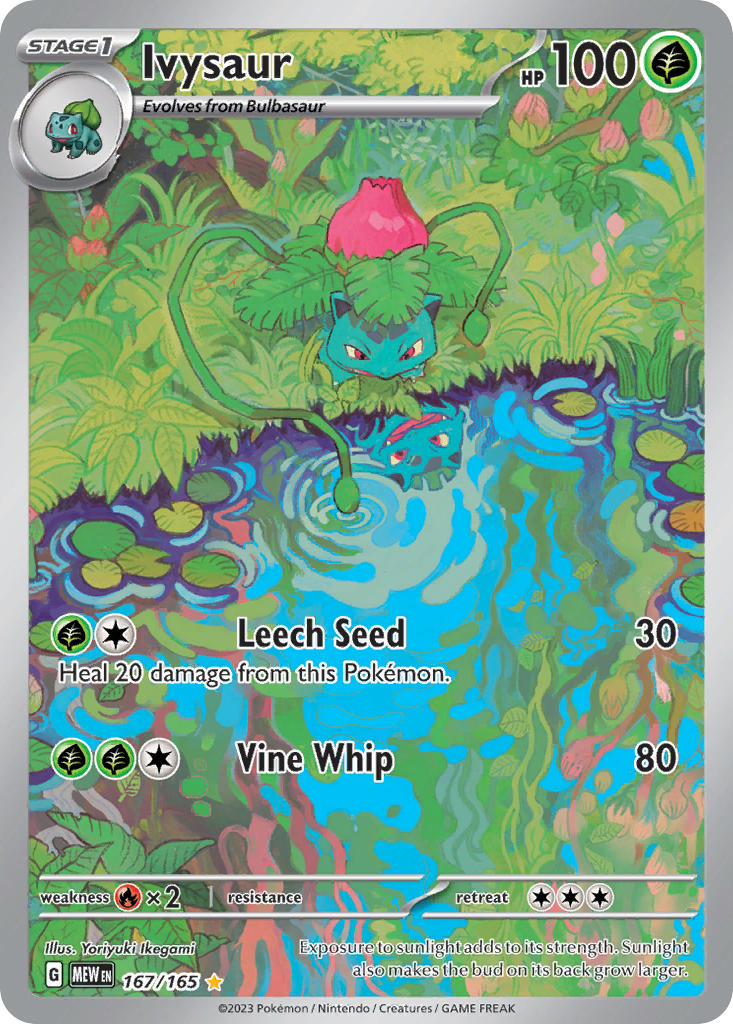 Ivysaur 167/165 Illustration Rare 151 Pokémon card