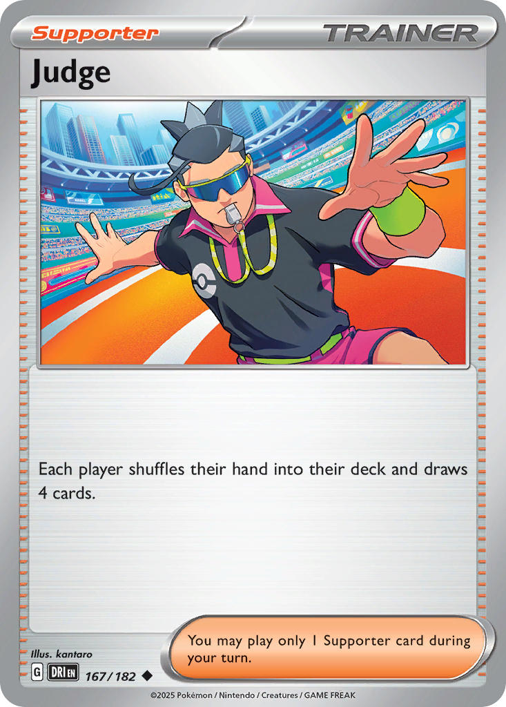 Judge 167/182 Common Destined Rivals Pokémon card