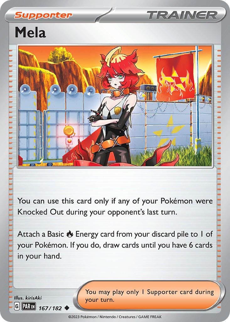 Mela 167/182 Uncommon Paradox Rift Pokémon card