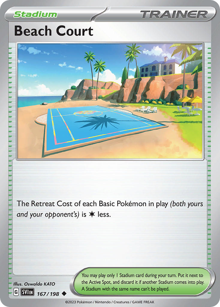 Beach Court 167/198 Uncommon Scarlet & Violet Pokémon card