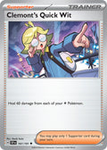 Clemont's Quick Wit 167/191 Common Surging Sparks Pokémon card