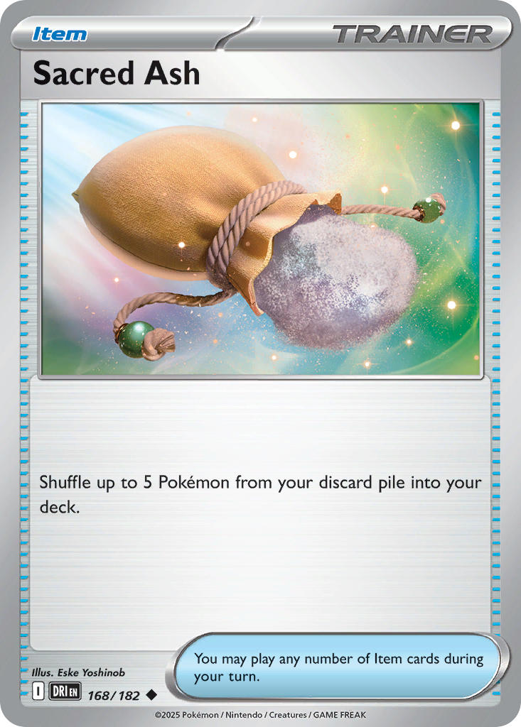 Sacred Ash 168/182 Common Destined Rivals Pokémon card