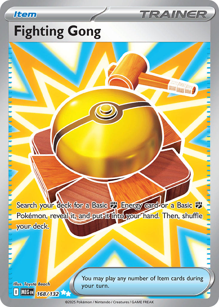 Fighting Gong 168/132 Ultra Rare Mega Evolution Pokémon card