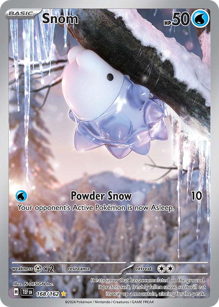 Snom 168/162 Illustration Rare Temporal Forces Pokémon card