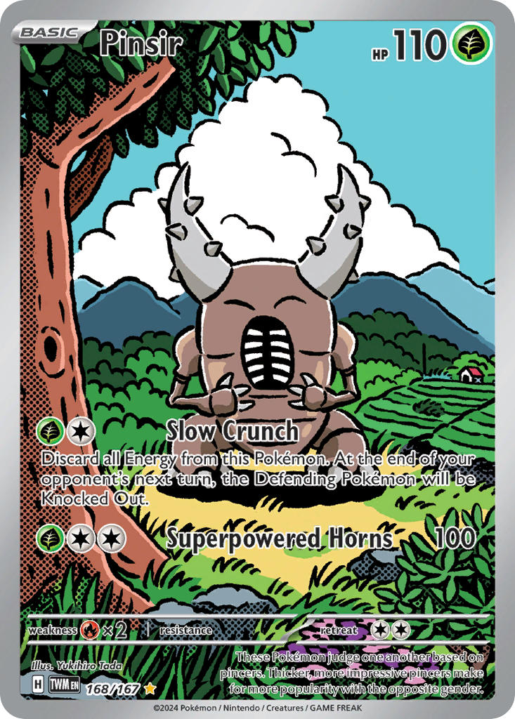 Pinsir 168/167 Illustration Rare Twilight Masquerade Pokémon card