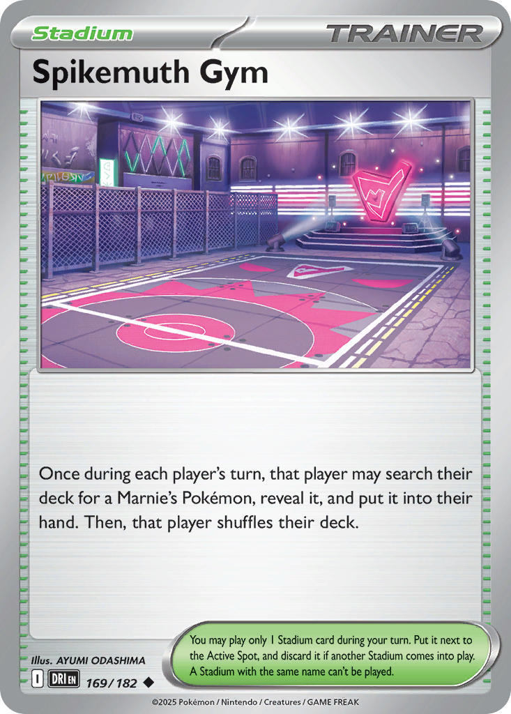 Spikemuth Gym 169/182 Common Destined Rivals Pokémon card