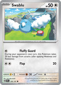 Swablu 169/197 Common Obsidian Flames Pokémon card