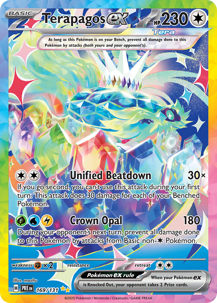 Terapagos EX 169/131 Special Illustration Rare Prismatic Evolutions Pokémon card