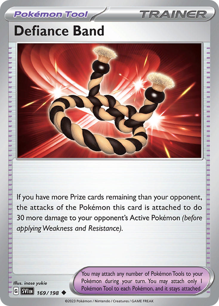 Defiance Band 169/198 Uncommon Scarlet & Violet Pokémon card