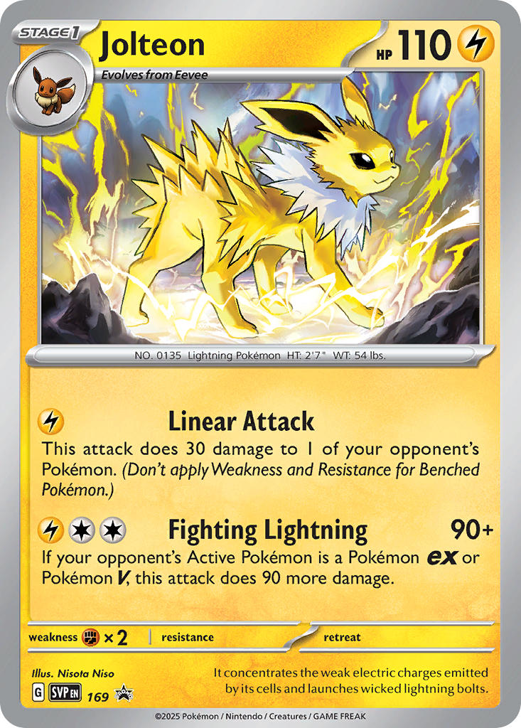 Jolteon 169/SVP Promo Scarlet & Violet Promos Pokémon card
