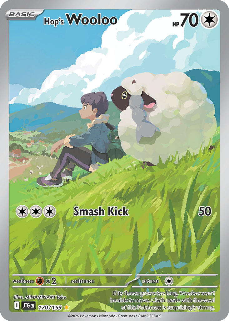 Hop's Wooloo 170/159 Illustration Rare Journey Together Pokémon card