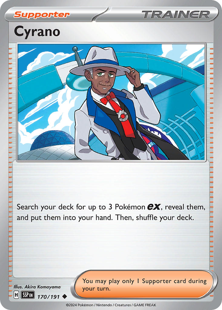 Cyrano 170/191 Common Surging Sparks Pokémon card