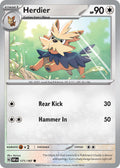 Herdier 171/197 Common Obsidian Flames Pokémon card