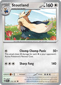 Stoutland 172/197 Uncommon Obsidian Flames Pokémon card