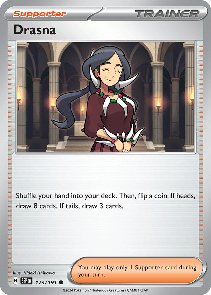 Drasna 173/191 Common Surging Sparks Pokémon card