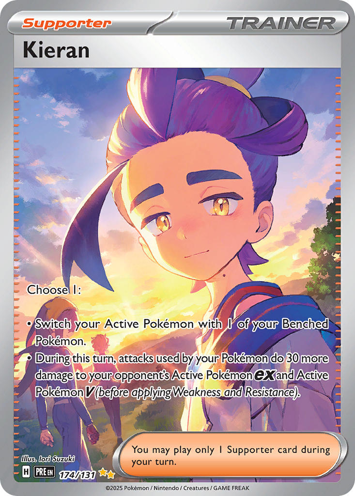 Kieran 174/131 Special Illustration Rare Prismatic Evolutions Pokémon card