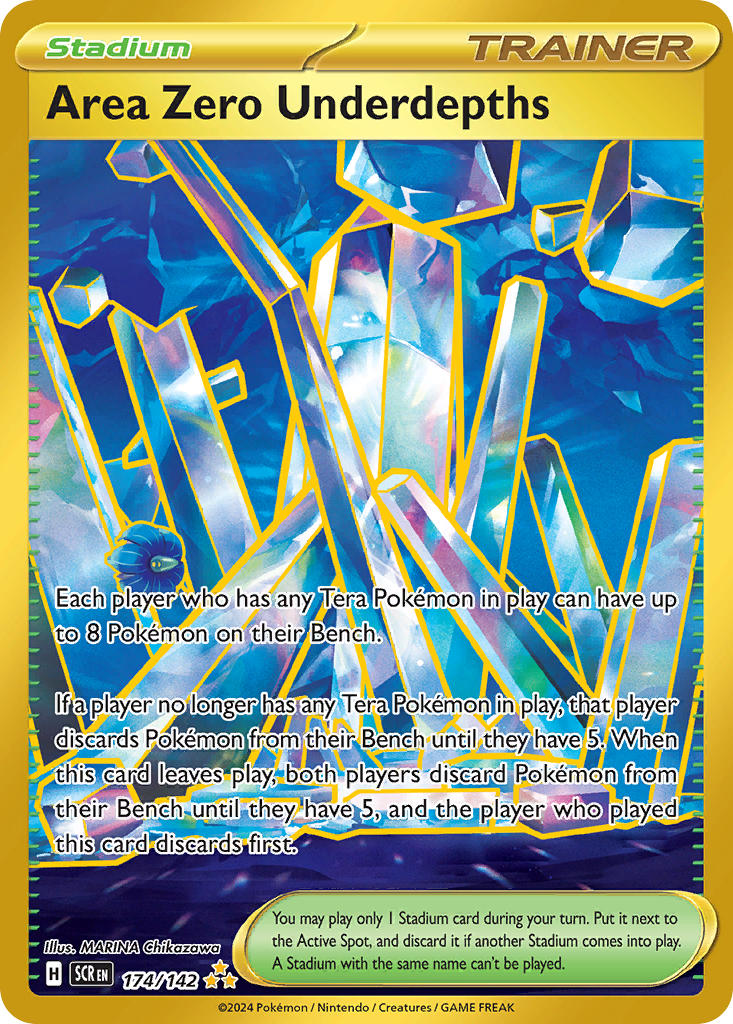 Area Zero Underdepths 174/142 Hyper Rare Stellar Crown Pokémon card