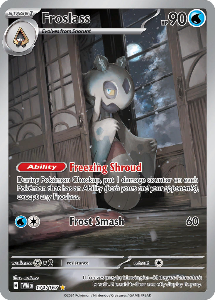 Froslass 174/167 Illustration Rare Twilight Masquerade Pokémon card