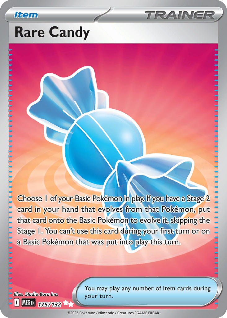 Rare Candy 175/132 Ultra Rare Mega Evolution Pokémon card