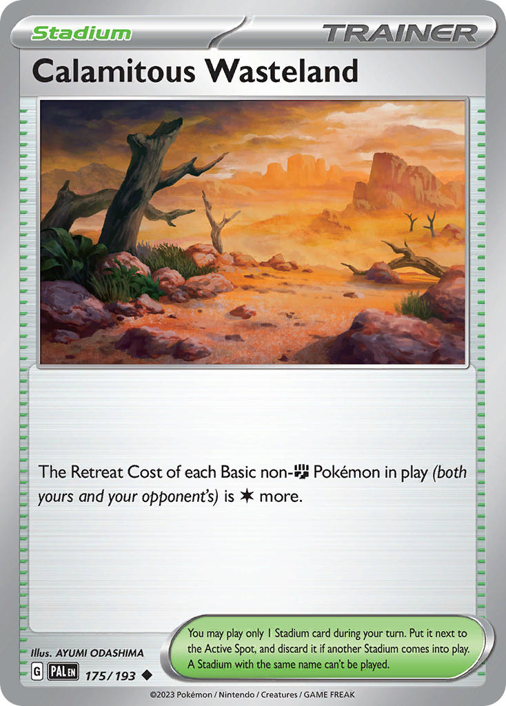 Calamitous Wasteland 175/193 Uncommon Paldea Evolved Pokémon card