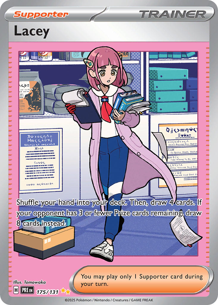 Lacey 175/131 Special Illustration Rare Prismatic Evolutions Pokémon card