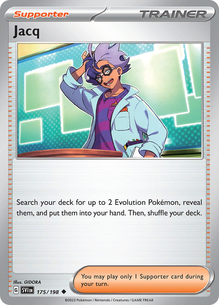 Jacq 175/198 Uncommon Scarlet & Violet Pokémon card